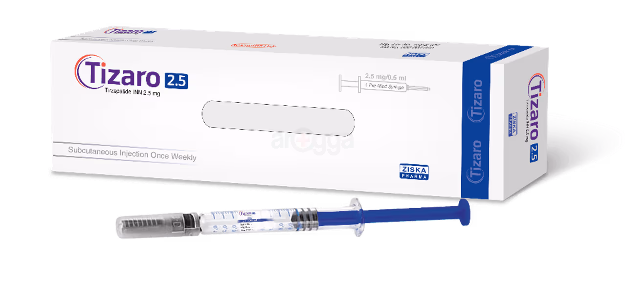 Tizaro 10mg packaging, 4 single-dose pre-filled pens